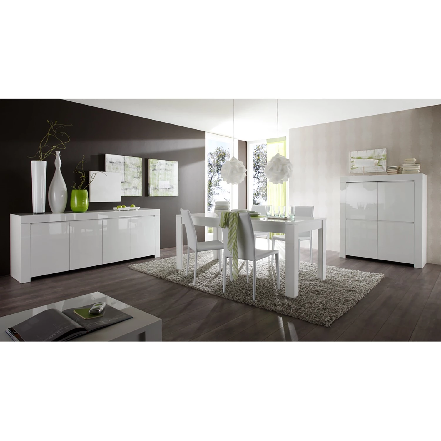 LC Spa Buffet haut Amalfi - Blanc brillant 3 LC Spa Buffet haut Amalfi - Blanc brillant – Image 3