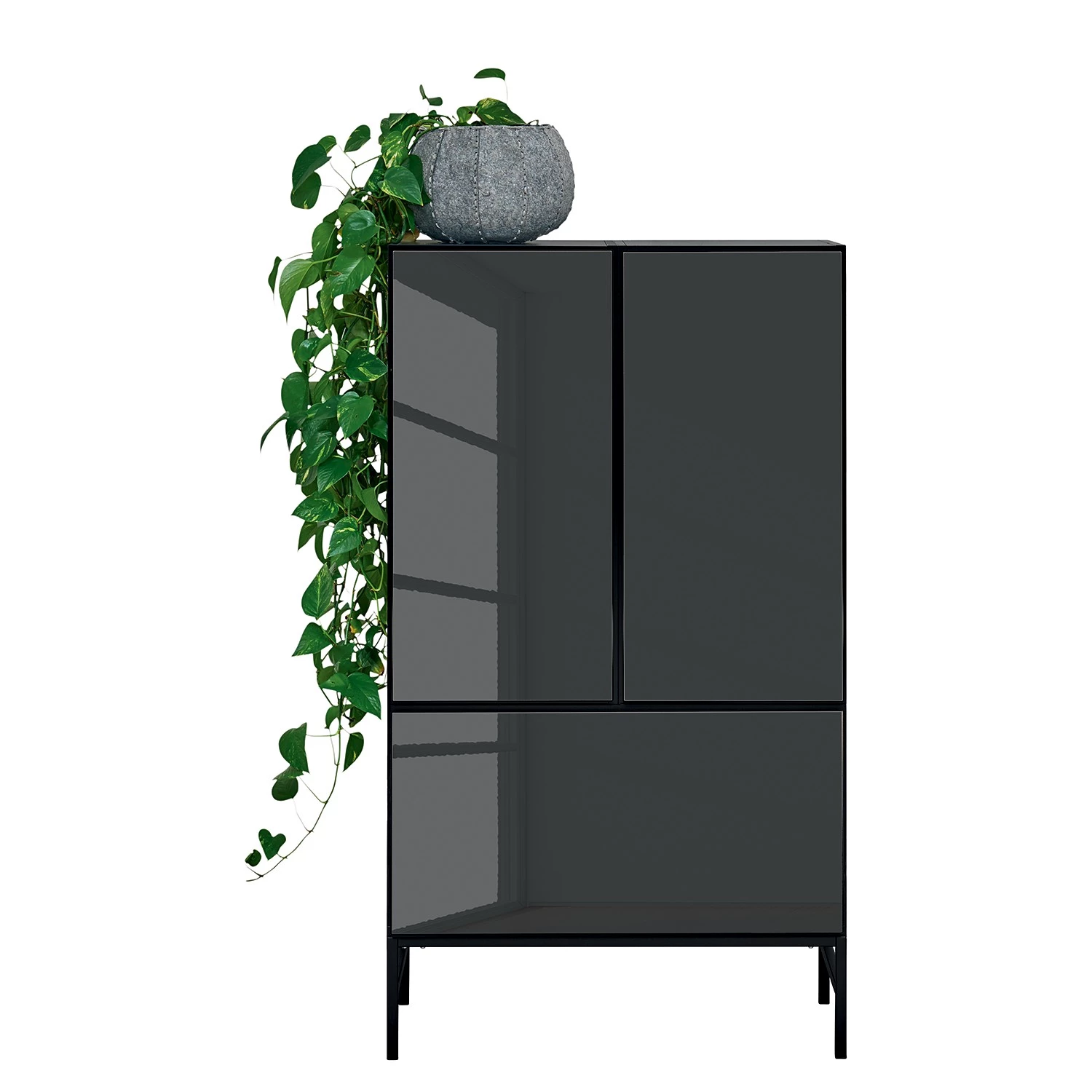 Now! by hülsta Buffet now to go colour I - Gris diamant brillant / Gris diamant 3 Now! by hülsta Buffet now to go colour I - Gris diamant brillant / Gris diamant – Image 3