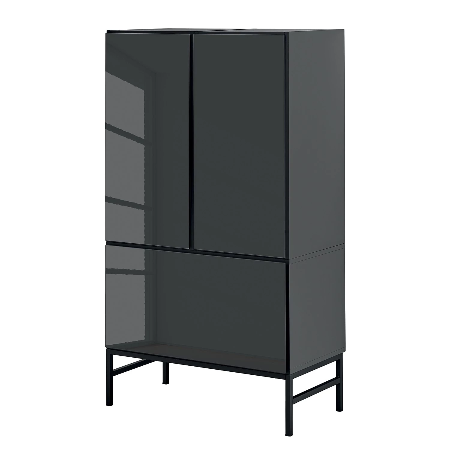 Now! by hülsta Buffet now to go colour I - Gris diamant brillant / Gris diamant 1 Now! by hülsta Buffet now to go colour I - Gris diamant brillant / Gris diamant