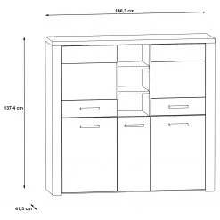 Loftscape Buffet haut Parksville II - Imitation chêne Sonoma 18 Loftscape Buffet haut Parksville II - Imitation chêne Sonoma -Buffets hauts Soldes 1000342463 220404 500 SKETCH DETAILS P000000001000342463 sketch