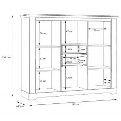 Ridgevalley Buffet haut Sandvik II - Imitation chêne blanc / Imitation chêne Nelson 11 Ridgevalley Buffet haut Sandvik II - Imitation chêne blanc / Imitation chêne Nelson -Buffets hauts Soldes 1000342493 220331 501 SKETCH DETAILS P000000001000342493 sketch