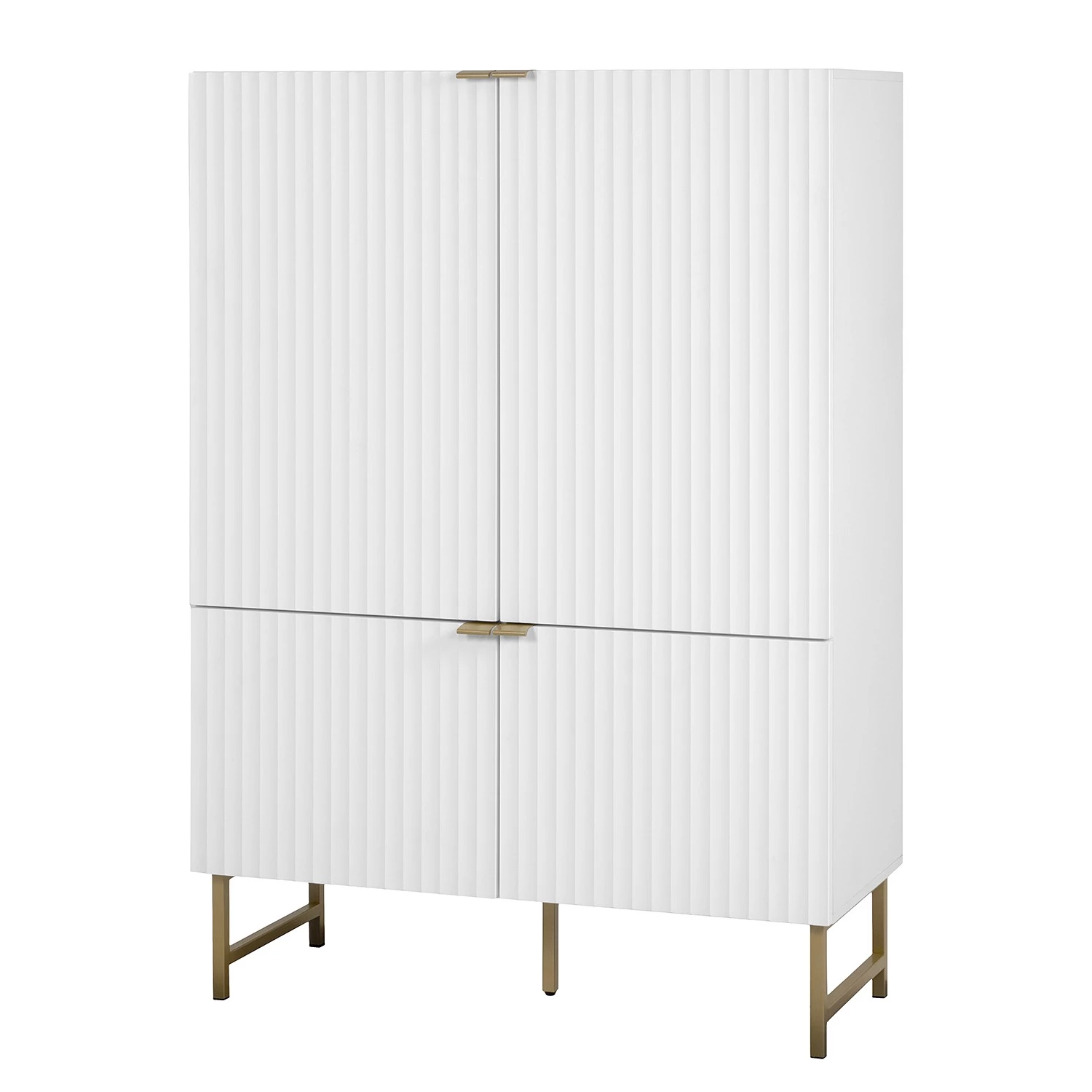 Loftscape Buffet haut Metropolis - Blanc mat 1 Loftscape Buffet haut Metropolis - Blanc mat