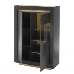 Loftscape Buffet haut Accra - Anthracite / Imitation chêne 12 Loftscape Buffet haut Accra - Anthracite / Imitation chêne -Buffets hauts Soldes 1000348821 220506 031 DETAILS P000000001000348821