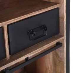 Red Living Buffet haut Toleos - Manguier brut massif / Fer - Manguier / Noir 10 Red Living Buffet haut Toleos - Manguier brut massif / Fer - Manguier / Noir -Buffets hauts Soldes 1000352069 220520 035 DETAILS P000000001000352069