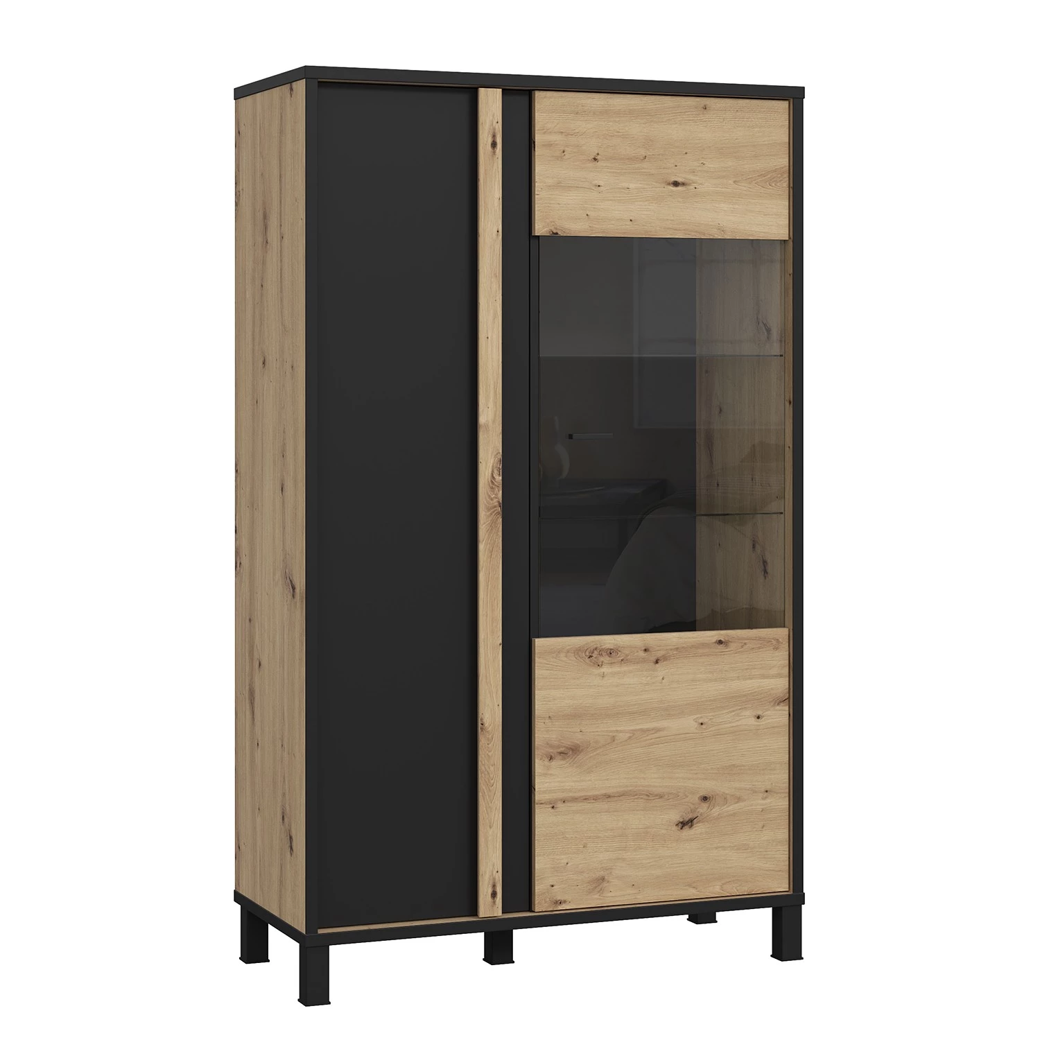 Red Living Buffet haut Vallegrande - Imitation chêne Artisan 1 Red Living Buffet haut Vallegrande - Imitation chêne Artisan