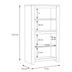 Loftscape Buffet haut Verolme II - Imitation chêne -Buffets hauts Soldes 1000356718 220603 501 SKETCH DETAILS P000000001000356718 sketch