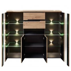 Loftscape Buffet haut Moosic - Avec éclairage - Imitation chêne artisan / Graphite 7 Loftscape Buffet haut Moosic - Avec éclairage - Imitation chêne artisan / Graphite -Buffets hauts Soldes 1000357965 220608 030 DETAILS P000000001000357965