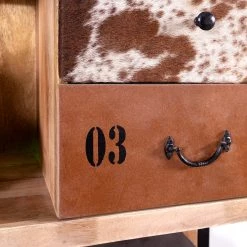 Red Living Buffet haut Vallentuna - Manguier massif / Métal - Manguier / Noir -Buffets hauts Soldes 1000359915 220621 040 DETAILS P000000001000359915