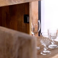 Red Living Buffet haut Vallentuna - Manguier massif / Métal - Manguier / Noir -Buffets hauts Soldes 1000359915 220621 050 DETAILS P000000001000359915