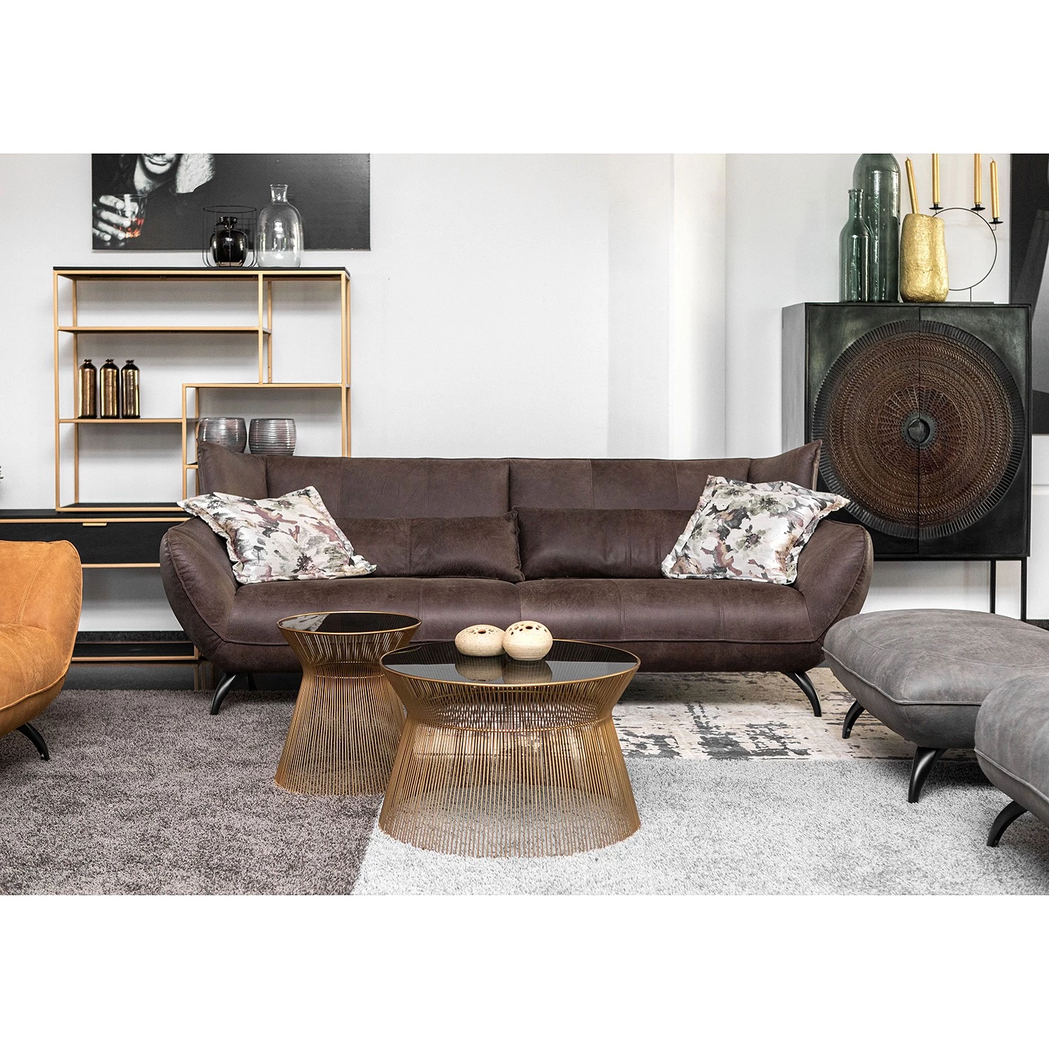 Red Living Buffet haut Curbar - Manguier massif / Métal - Noir 4 Red Living Buffet haut Curbar - Manguier massif / Métal - Noir – Image 4