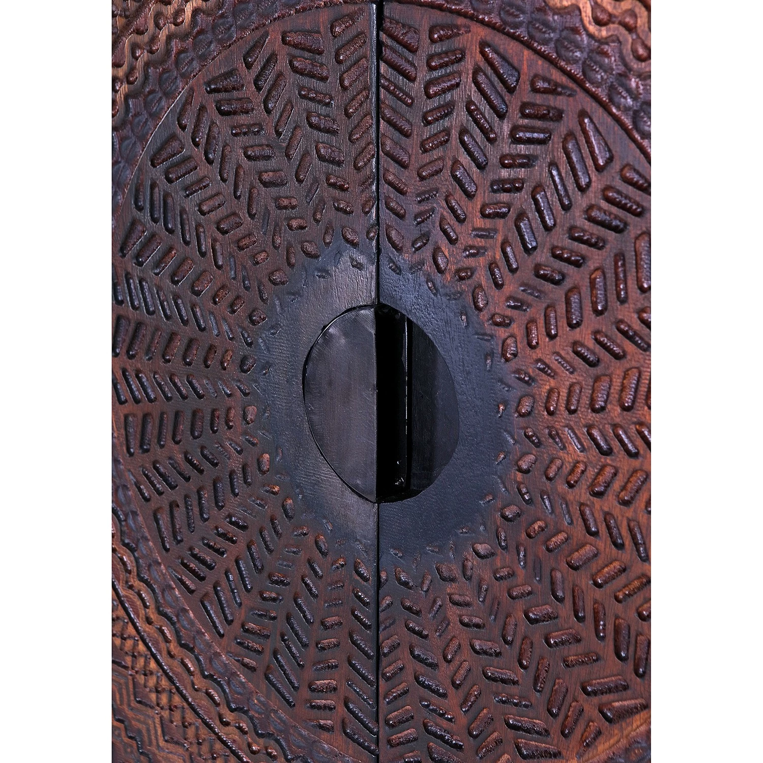 Red Living Buffet haut Curbar - Manguier massif / Métal - Noir 10 Red Living Buffet haut Curbar - Manguier massif / Métal - Noir – Image 10