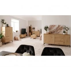 Loftscape Buffet haut Brochet - Imitation chêne / Noir 19 Loftscape Buffet haut Brochet - Imitation chêne / Noir -Buffets hauts Soldes 1000363059 220704 024 MOOD DETAILS P000000001000363059 mood