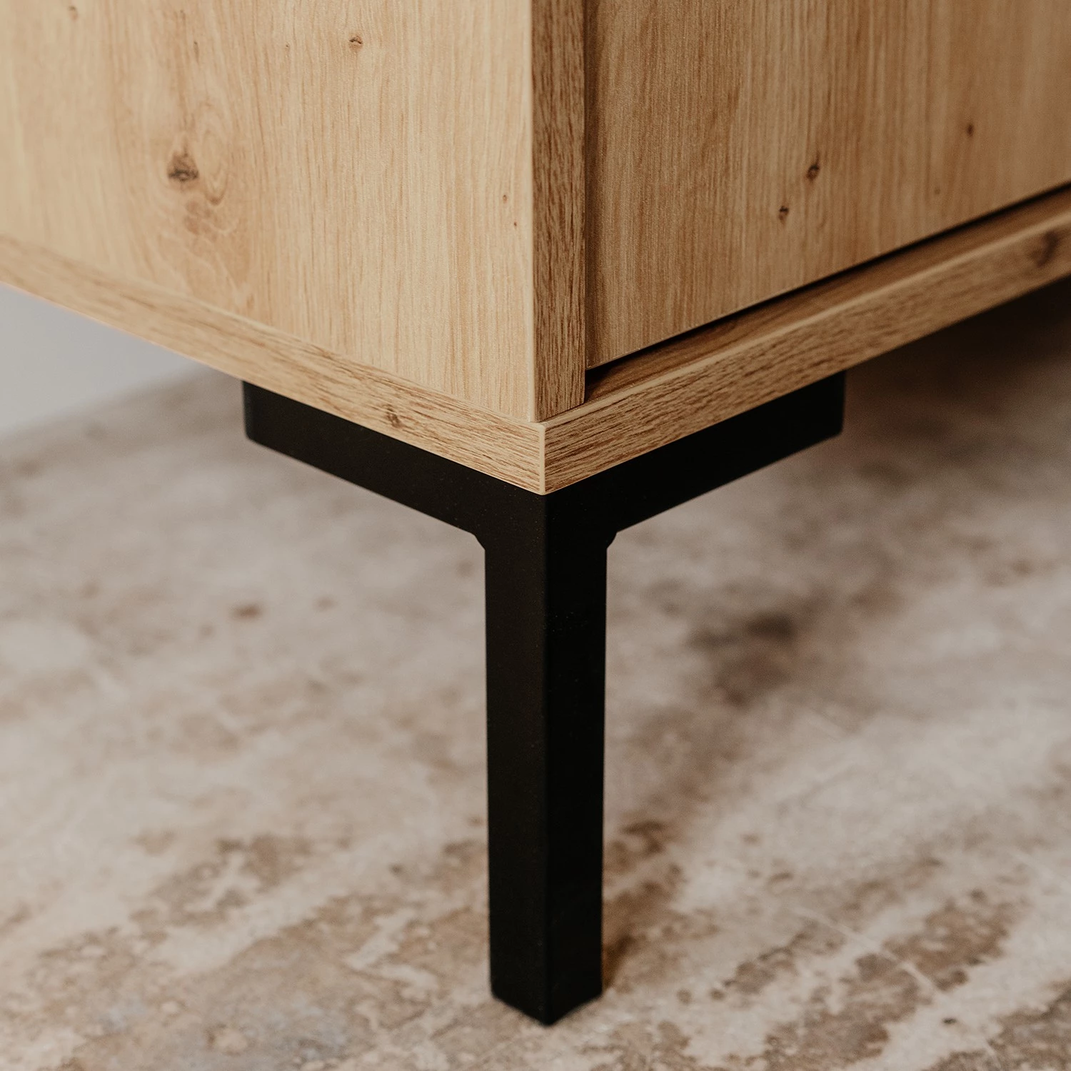 Loftscape Buffet haut Brochet - Imitation chêne / Noir 13 Loftscape Buffet haut Brochet - Imitation chêne / Noir – Image 13