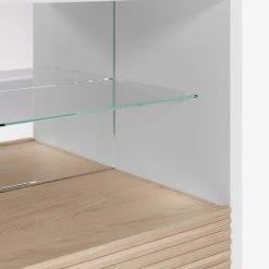 Norrwood Buffet haut Maredale - Partiellement en frêne massif - Frêne / Blanc -Buffets hauts Soldes 1000363992 220714 035 DETAILS P000000001000363992