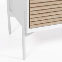 Norrwood Buffet haut Maredale - Partiellement en frêne massif - Frêne / Blanc -Buffets hauts Soldes 1000363992 220714 040 DETAILS P000000001000363992