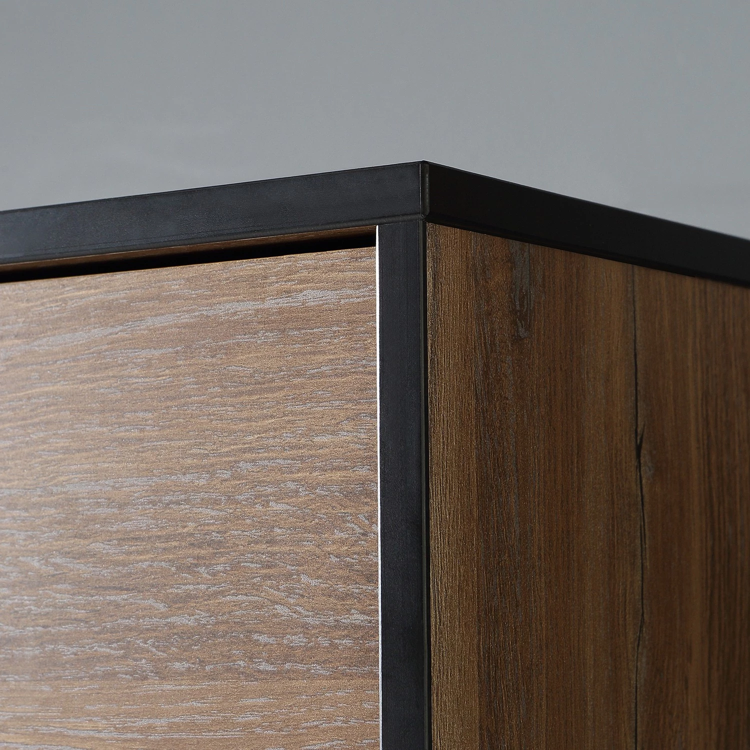 Red Living Buffet haut Trylith - Imitation chêne rustique / Noir 8 Red Living Buffet haut Trylith - Imitation chêne rustique / Noir – Image 8