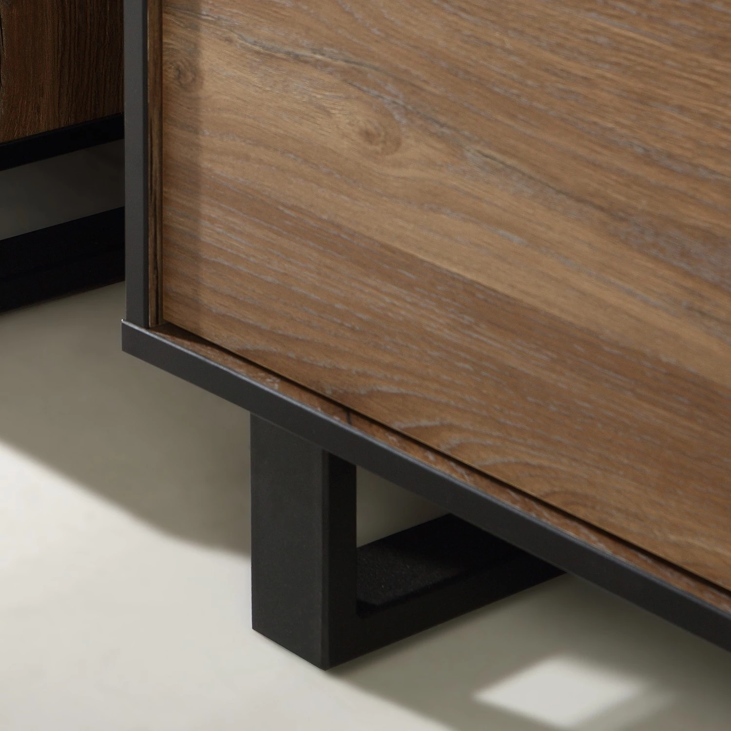 Red Living Buffet haut Trylith - Imitation chêne rustique / Noir 9 Red Living Buffet haut Trylith - Imitation chêne rustique / Noir – Image 9