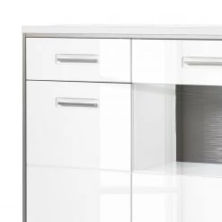 Loftscape Buffet haut Arco I - Blanc brillant / Gris 10 Loftscape Buffet haut Arco I - Blanc brillant / Gris -Buffets hauts Soldes highboard arco i hochglanz weiss grau 4710784