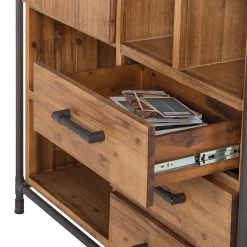 Ars manufacti Buffet haut Atelier - Partiellement en acacia massif -Buffets hauts Soldes highboard atelier akazie teilmassiv 1832894