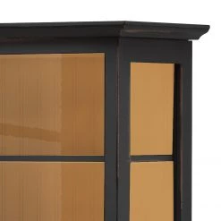 Maison Belfort Buffet haut Azjana - Noir / Pin couleur miel -Buffets hauts Soldes highboard azjana pinie teilmassiv 3394445