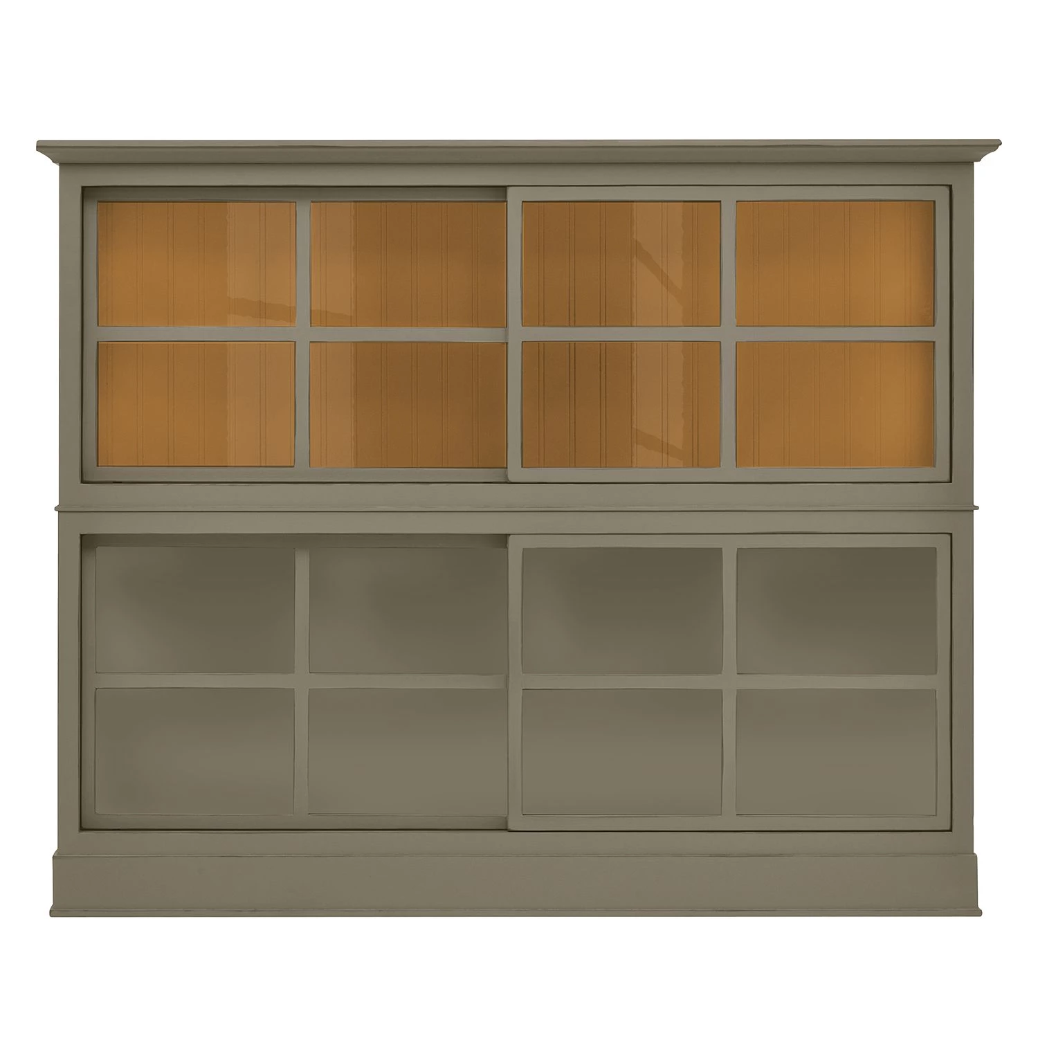 Maison Belfort Buffet haut Azjana - Granite / Pin couleur miel 2 Maison Belfort Buffet haut Azjana - Granite / Pin couleur miel – Image 2