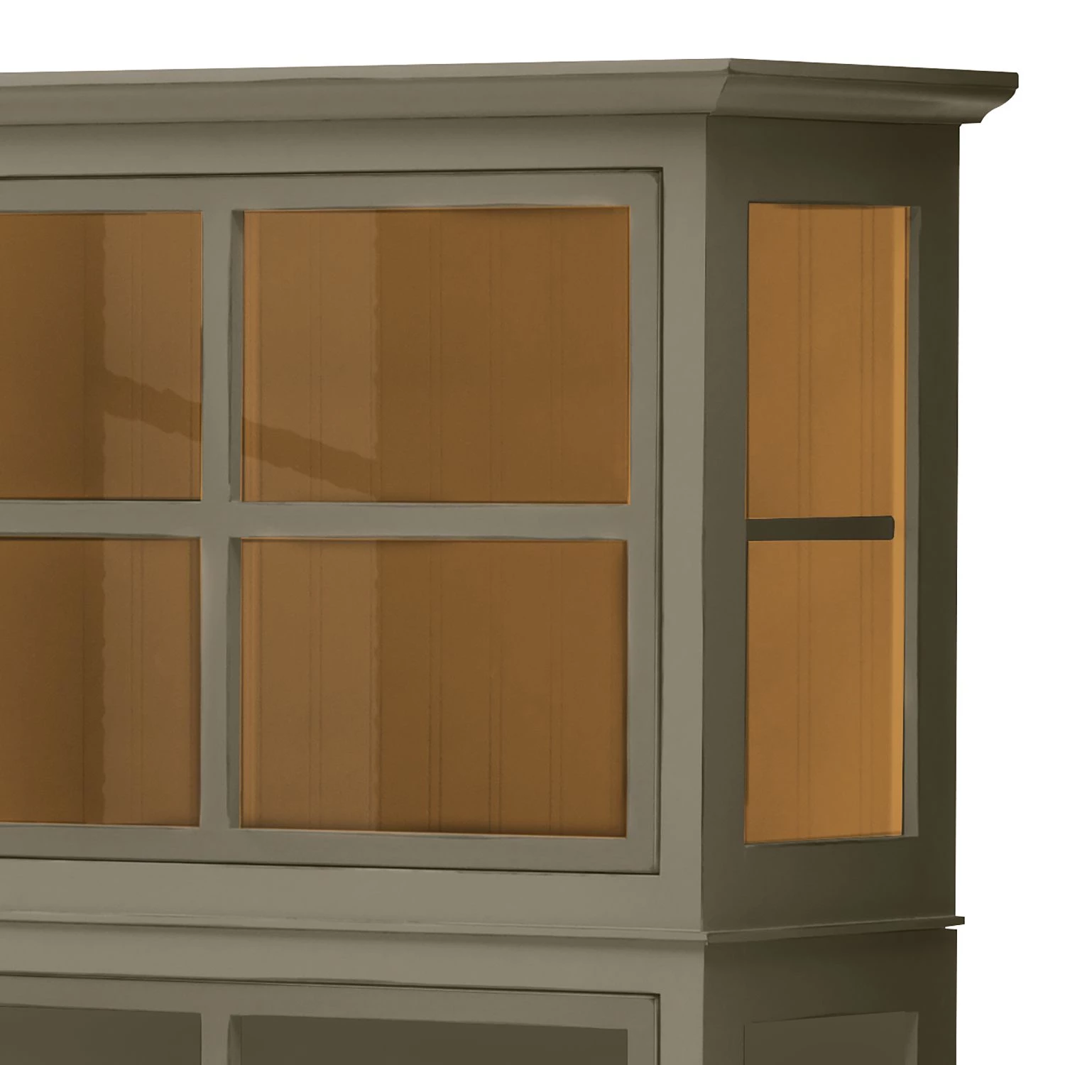 Maison Belfort Buffet haut Azjana - Granite / Pin couleur miel 4 Maison Belfort Buffet haut Azjana - Granite / Pin couleur miel – Image 4