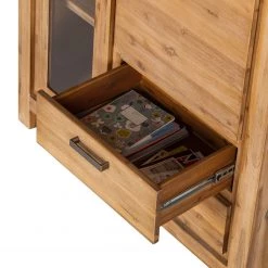 Ars Natura Buffet haut Toumanar - Partiellement en acacia massif - Acacia sable -Buffets hauts Soldes highboard toumanar akazie teilmassiv akazie sand 3627541