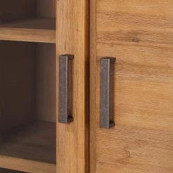 Ars Natura Buffet haut Toumanar - Partiellement en acacia massif - Acacia sable -Buffets hauts Soldes highboard toumanar akazie teilmassiv akazie sand 3627561