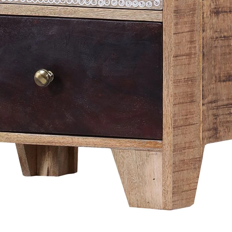 Ars manufacti Commode haute Curenna III - Partiellement en manguier massif - Manguier / Marron 4 Ars manufacti Commode haute Curenna III - Partiellement en manguier massif - Manguier / Marron – Image 4