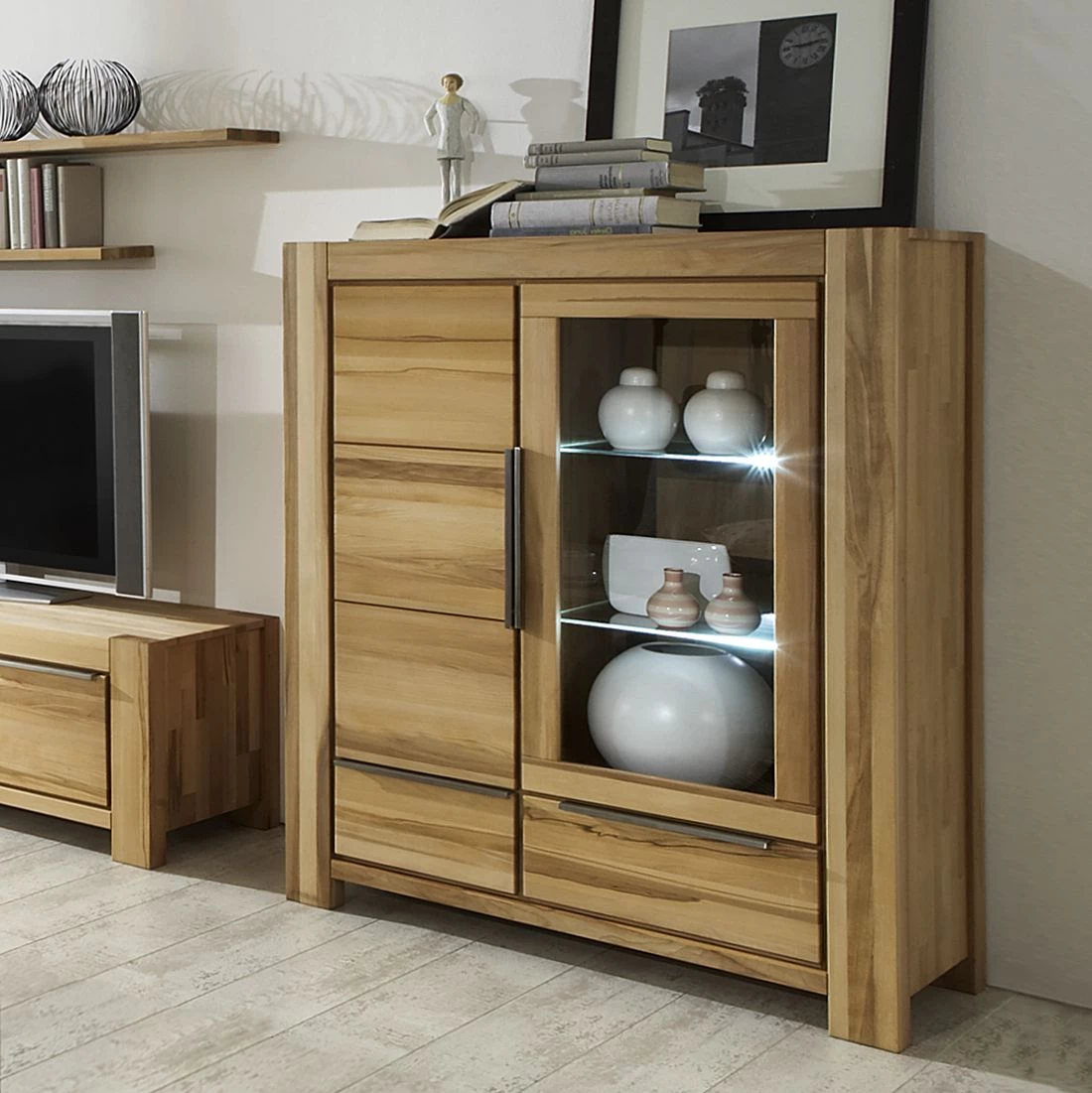 Ars Natura Buffet haut Pia I - Duramen de hêtre massif huilé 2 Ars Natura Buffet haut Pia I - Duramen de hêtre massif huilé – Image 2